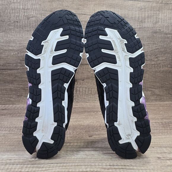 Asics Gel Quantum 180 5 Women's Size 11.5 Black Gray Purple Sneakers (1022A164) - Picture 7 of 10